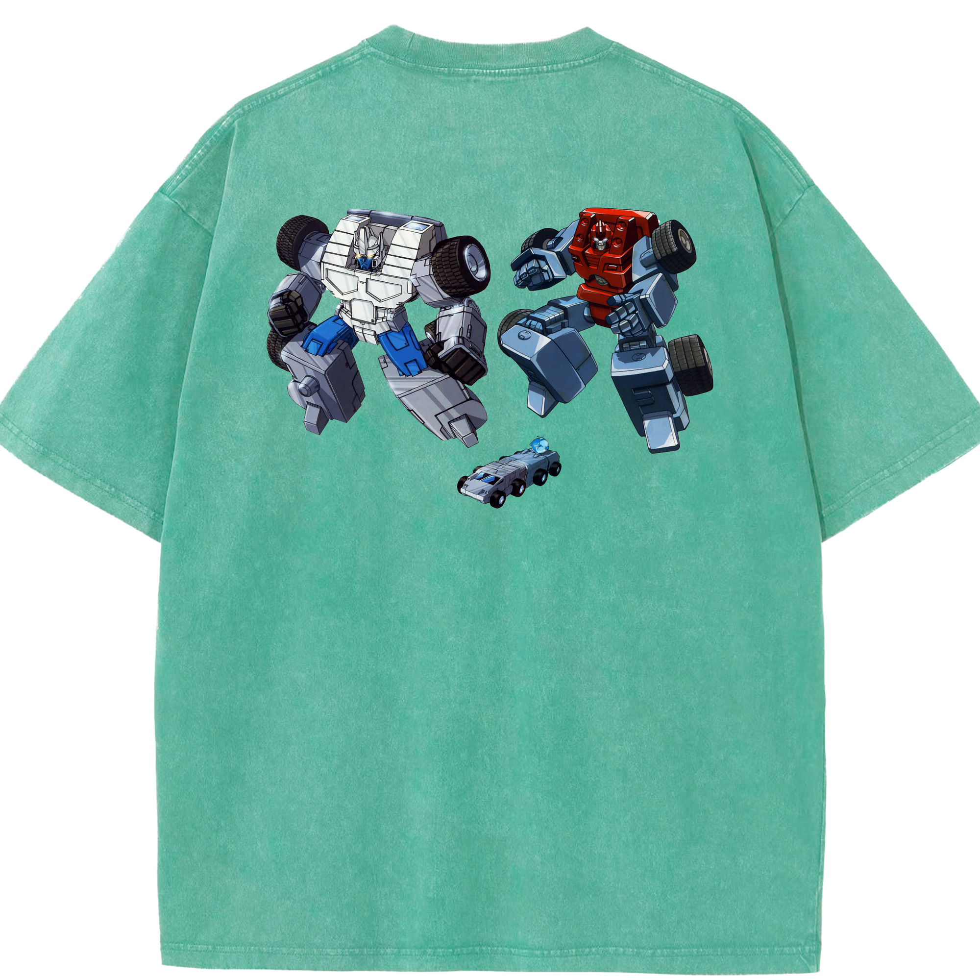 （画像用）  綿100% ヴィンテージ風 半袖Tシャツ（背面プリント）
